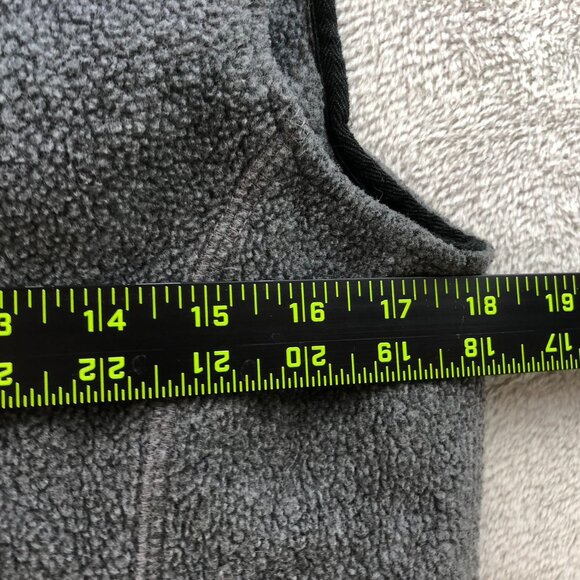 Eddie Bauer Women Vest Jacket Medium Full Zip Polartec Stand Up Collar Cozy Gray - Picture 4 of 14